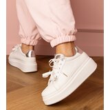 Gemre White-silver platform sports sneakers Kler | Shoptok.si
