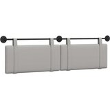  Držeće uzglavlje Zidne Oblačnosiva 190 x 55 x 5 cm tkanina - Siva boja oblaka 180 cm bez LED svjetla | shoptok.hr