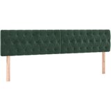  Posteljno vzglavje temno zeleno 180x7x78/88 cm žamet, (20933587) | Shoptok.si