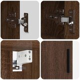  Set namještaja za kupaonicu Zidne s pohranom 2 pcs Smeđi hrast | shoptok.hr