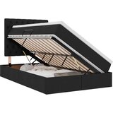  Krevet s prostorom za pohranu s LED-om Crna 120 x 200 cm | shoptok.hr