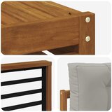  Set vanjskih sofa 10 kom. Prirodna i svijetlo siva | shoptok.hr