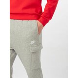 Nike Kargo hlače 'Club' pegasto siva / bela | Shoptok.si