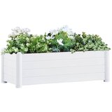 vidaXL Visoka greda PP bela 100x43x35 cm, (20618489) Cene