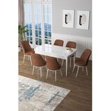 Hanah home Set Trpezarijski sto i 6 stolica Zen, Terakota | Eponuda.ba