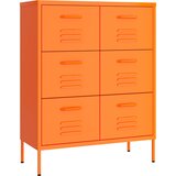  s ladicama narančasti 80 x 35 x 101,5 cm čelični | shoptok.hr