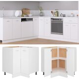 vidaXL Kutni donji ormarić bijeli 75,5 x 75,5 x 80,5 cm od iverice Cijene