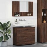 vidaXL Set namještaja za kupaonicu 2 pcs Smeđi hrast 76.5 x 35 x 64 cm | shoptok.hr