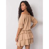 Och Bella Dress-TW-SK-BI-BF001.70-camel | Shoptok.si