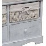 vidaXL Klupa za pohranu bijela 62 x 33 x 42 cm od drva paulovnije | shoptok.hr