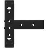  noge kavne mizice t-oblika 2 kosa črna 30x25x(30-31) cm jeklo | Shoptok.si