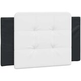  Postelja z vzmetnico črna in bela 80x200 cm umetno usnje, (21111755) | Shoptok.si