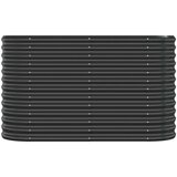 Povišena vrtna gredica od čelika 114 x 40 x 68 cm antracit | shoptok.hr