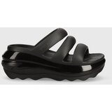 Crocs Natikače Mega Crush Triple Strap za žene, boja: crna, s platformom, 209842 | shoptok.hr