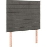  Posteljno vzglavje 2 kosa temno sivo 100x5x78/88 cm žamet, (20735081) | Shoptok.si