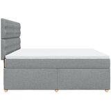  Krevet s oprugama i madracem svjetlosivi 180x200 cm od tkanine | shoptok.hr