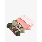 Koton Set of 4 Booties and Socks Camouflage Pattern