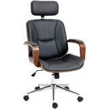 Vinsetto pisarniški stol umetno usnje 66D x 65Š x 115 125V cm Črn, (5000242827) | Shoptok.si