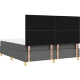  Box Spring postelja z vzmetnico temno siva super king tkanina, (22080856) | Shoptok.si