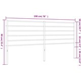  Metalno zamjensko uzglavlje crno 193 cm | Eponuda.ba