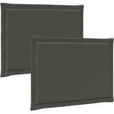  Jastučići za sjedenje 2 pcs Antracit 47 x 36 x 2 cm Poliester | Eponuda.ba
