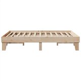 vidaXL Okvir kreveta bez madraca 160 x 200 cm od masivne borovine | shoptok.hr