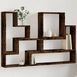  Zidna polica boja dimljenog hrasta 96x12x64cm konstruirano drvo | shoptok.hr