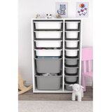 Hanah home višenamenska polica rine 2D4K8U white grey | ePonuda.com
