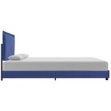  Posteljni okvir brez vzmetnice modra tkanina 135x190 cm, (21829402) | Shoptok.si