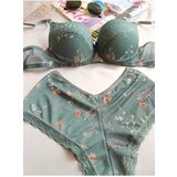 Dewberry 58362 Padded Supported Floral Boxer Type Underwear-GREEN | ePonuda.com