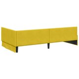 vidaXL Kutni okvir kreveta Žuta 80 x 200 cm Velvet i inženjerski drvo | shoptok.hr