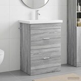  Set namještaja za kupaonicu Siva Sonoma 61 x 40 x 84,5 cm | shoptok.hr