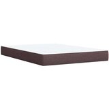 vidaXL Krevet s oprugama i madracem tamnosmeđi 140 x 190 cm od tkanine | shoptok.hr