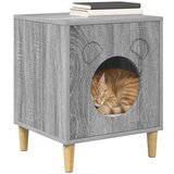  Mačja hiša Siva Sonoma 42,5 x 40 x 52,5 cm Konstruiran les, (5000111186) | Shoptok.si