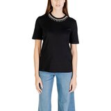 Only Majice s kratkimi rokavi Onlcheri Life S/S O-Neck Chain Top Jrs 15350116 Črna | Shoptok.si