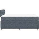  box spring s madracem tamnosivi 120 x 190 cm baršun | shoptok.hr
