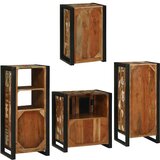 vidaXL Set namještaja za kupaonicu Zidne 4 pcs Čvrsto reciklirano drvo | shoptok.hr