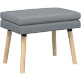  Klupa s dvostrukim slojem Svjetlosiva 60 x 40 x 46 cm Tkanina | Eponuda.ba
