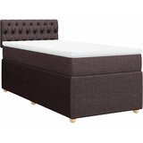  Krevet s oprugama i madracem tamnosmeđi 90 x 200 cm od tkanine | shoptok.hr