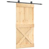  Klizna vrata s priborom za montažu 95 x 210 cm masivna borovina | shoptok.hr