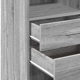  Visoka komoda siva boja hrasta 45x42,5x124 cm konstruirano drvo | Eponuda.ba