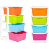 Modern Home ModernHome Ormarić na Kotačima s 4 Ladice 77 x 35,5 cm | shoptok.hr