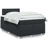  Krevet s oprugama i madracem crni 120 x 200 cm od umjetne kože | shoptok.hr
