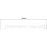 STIL Crijevo za tuš crno 200 cm (11502MB) | shoptok.hr