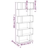 vidaXL Ormarić za knjige / pregrada boja hrasta 80x24x192 cm drveni | shoptok.hr