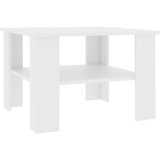 Furnova Klubska mizica bela 60x60x42 cm iverna plošča, (21915062) | Shoptok.si