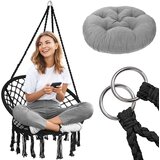 Boho viseća fotelja s crnim jastukom 490129A | shoptok.hr