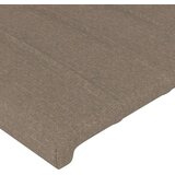  Uzglavlje smeđesivo 203 x 16 x 118/128 cm od tkanine | shoptok.hr