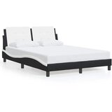  Okvir kreveta bez madraca Zadar crno-bijeli 140x190 cm umjetna koža | shoptok.hr