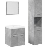 Maison Chic Kopalniško pohištvo - Kopalniški sestavi 4 kosa betonsko sive barve konstruiran les, (21788353) | Shoptok.si